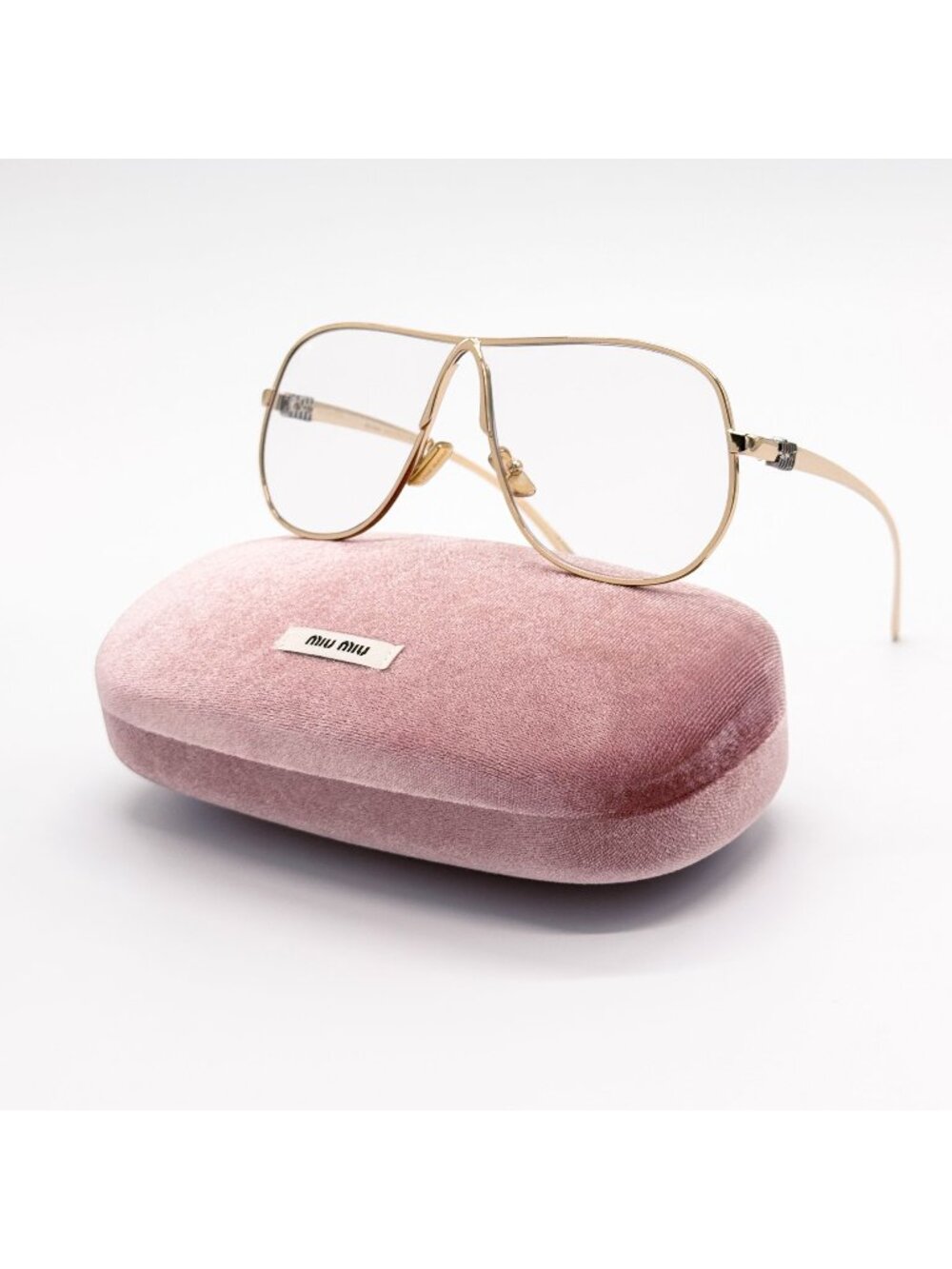 NEW MIU MIU SUNGLASSES MUA56S 5AK08N WOMEN GOLD MU A56S, SMU A56 EYEWEAR